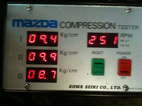 mazda factory rotary compression tester|The Garage .